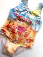 Load image into Gallery viewer, Vintage Forever Friends Swim Suit Age 18-24 Months
