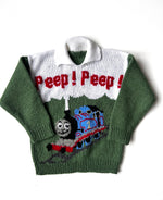 Load image into Gallery viewer, Vintage Handmade Thomas The Tank Jumper Age 4-5 Years
