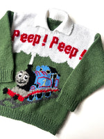 Load image into Gallery viewer, Vintage Handmade Thomas The Tank Jumper Age 4-5 Years
