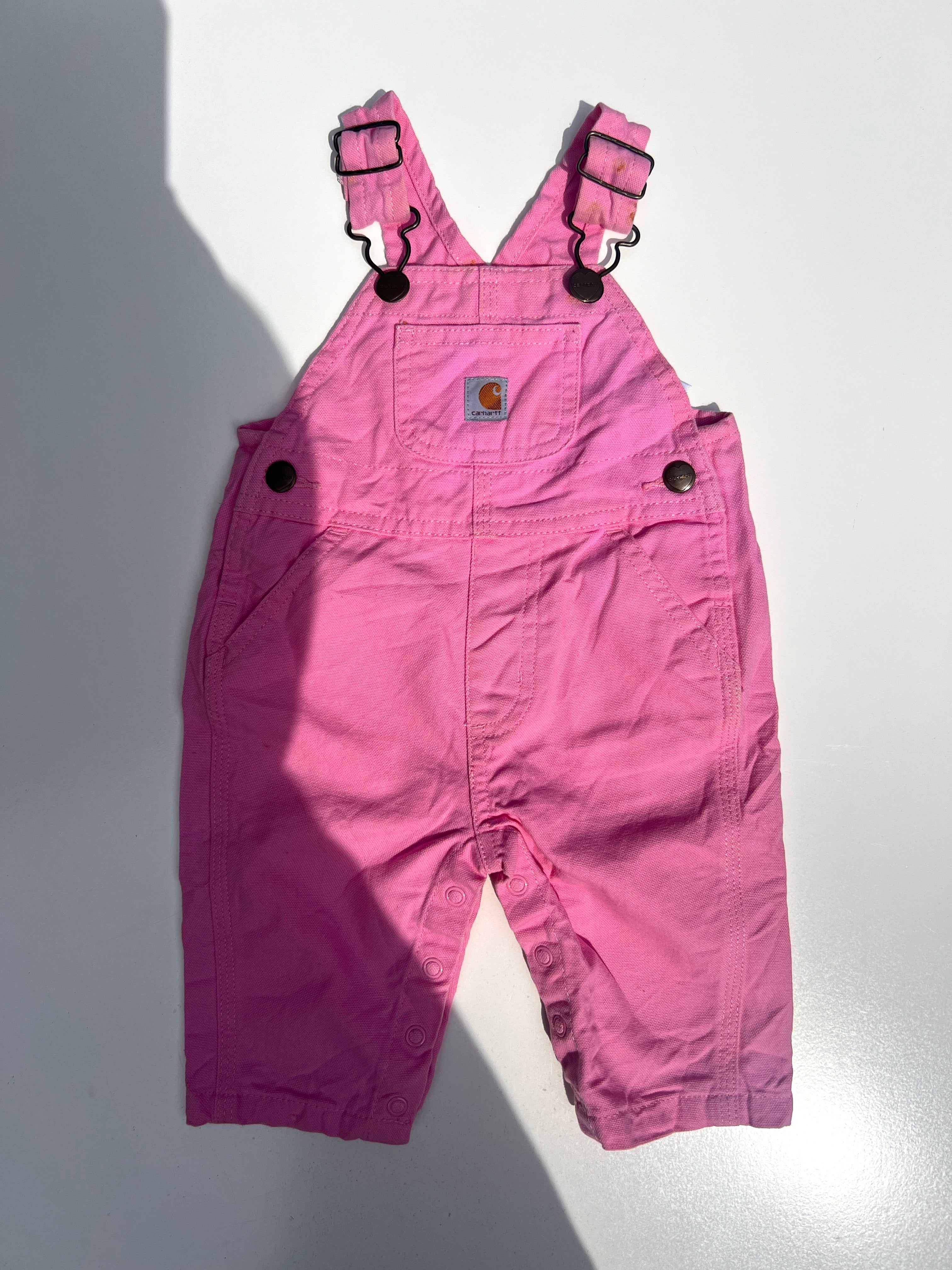 Carhartt Rose Bloom Pink Dungarees Age 9 Months