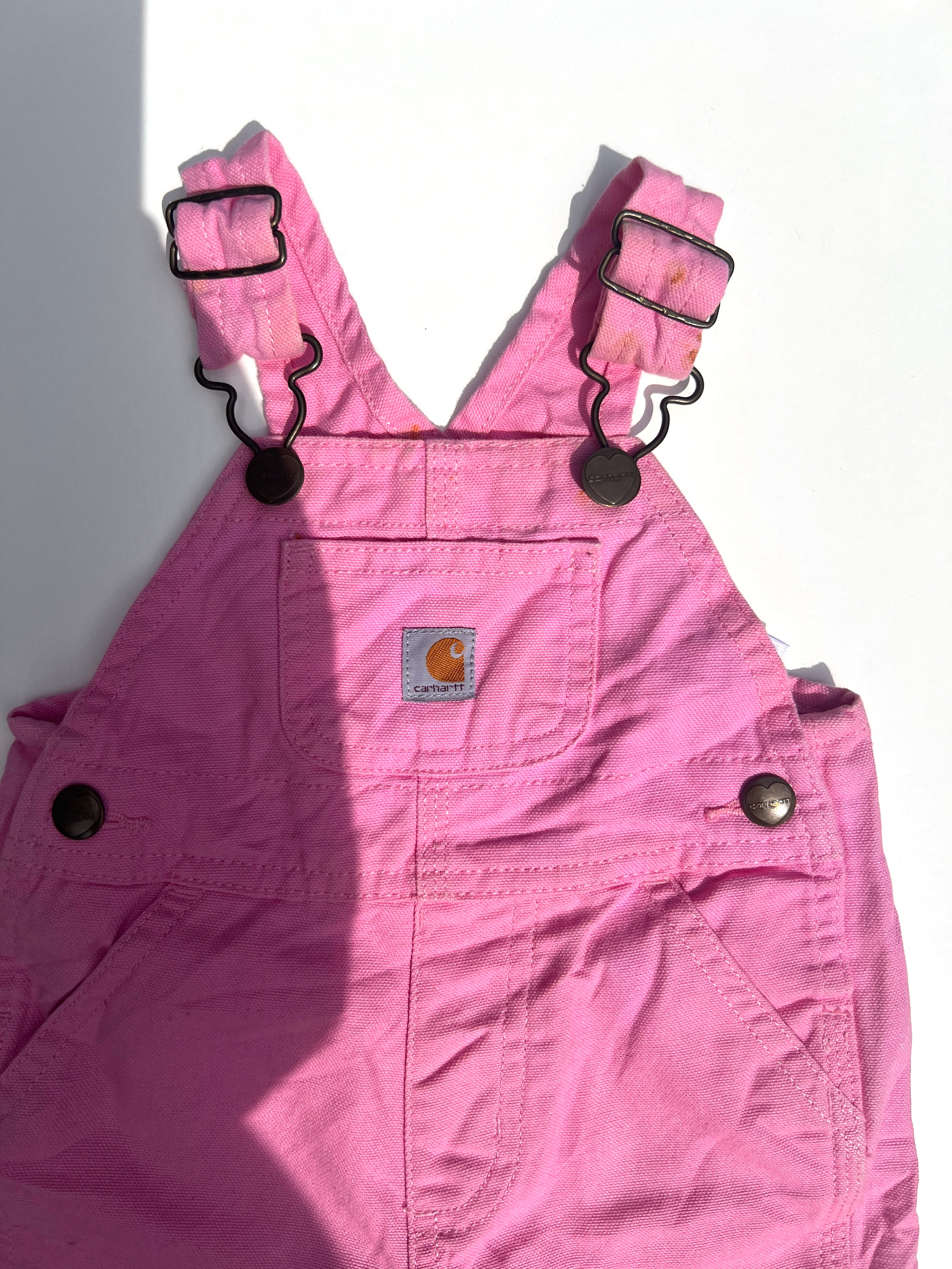 Carhartt Rose Bloom Pink Dungarees Age 9 Months