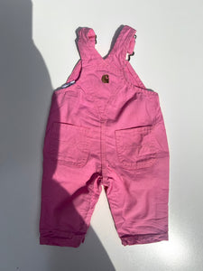 Carhartt Rose Bloom Pink Dungarees Age 9 Months