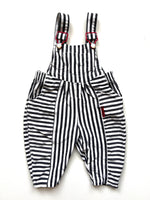 Load image into Gallery viewer, French Vintage Bubble Fit Dungarees Age 12-18 Months
