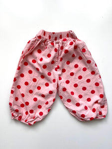 Handmade Bubble Fit Polka Dot Trousers Age 12-18 Months