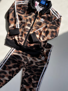 Vintage Rare Leopard Print Adidas Tracksuit Age 18-24 Months