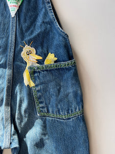 Vintage Osh Kosh Seasame Street Dungarees Age 18-24 Months