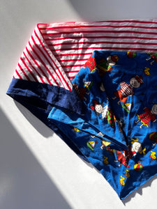 x 2 Vintage Neckerchief/Headscarves