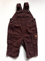 Load image into Gallery viewer, Vintage Chocolate Brown Osh Kosh Dungarees Age 9 Months
