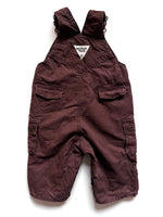 Load image into Gallery viewer, Vintage Chocolate Brown Osh Kosh Dungarees Age 9 Months
