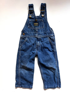 Vintage Osh Kosh Denim Dungarees Age 12 Months