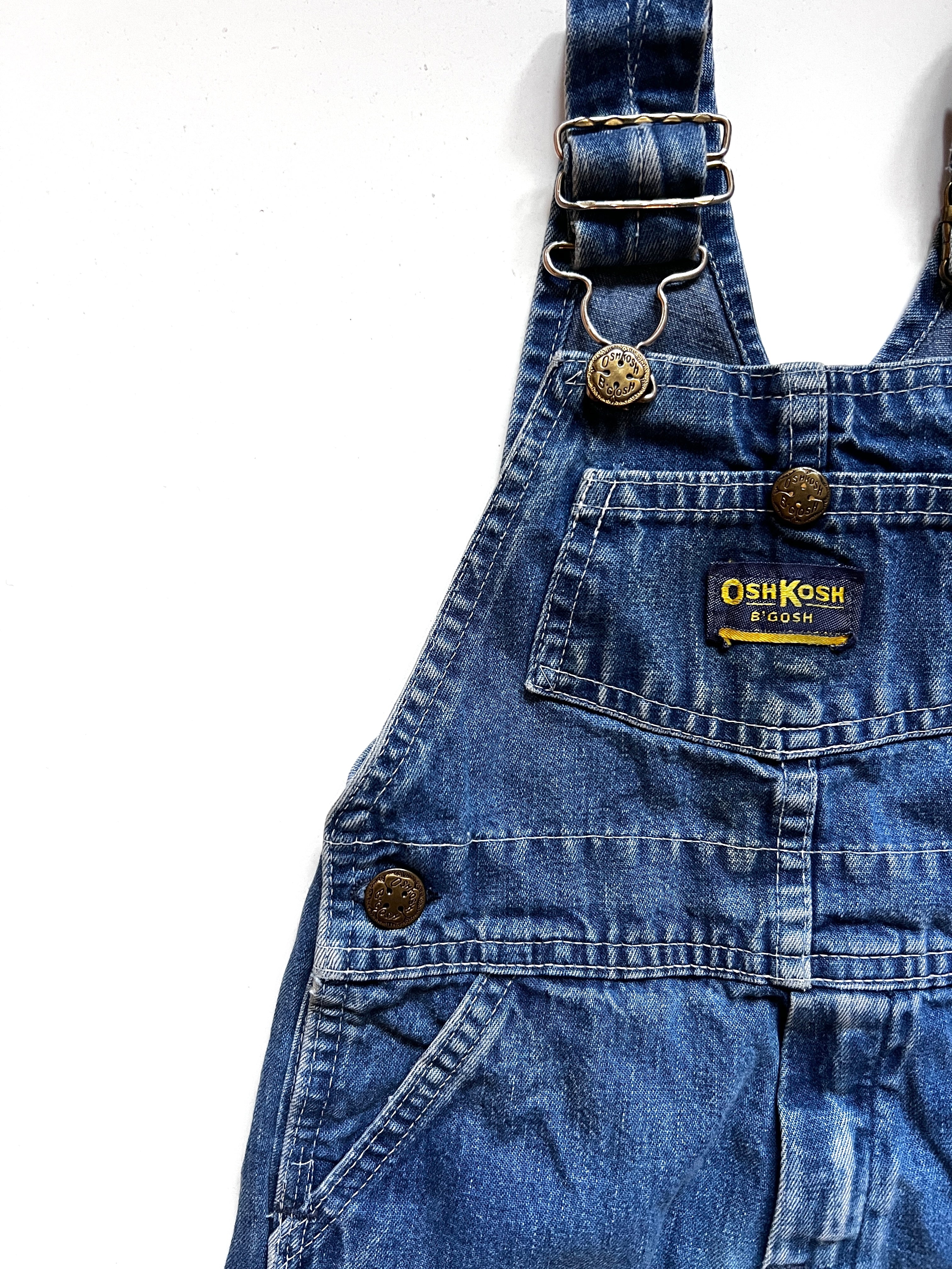 Vintage Osh Kosh Denim Dungarees Age 12 Months