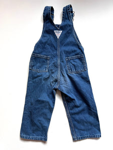 Vintage Osh Kosh Denim Dungarees Age 12 Months