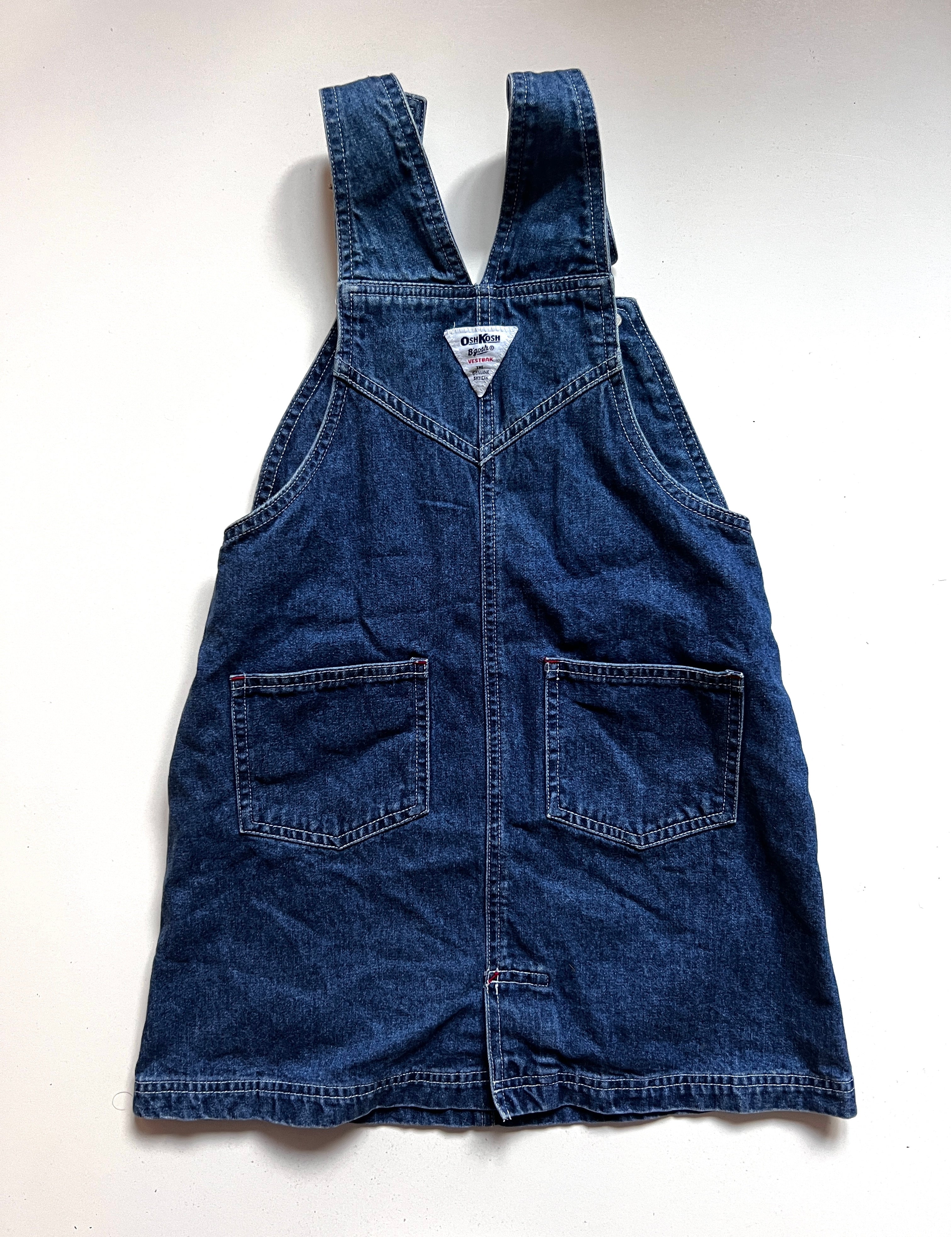 Vintage Osh Kosh Denim Dress Age 5 Years