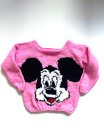 Load image into Gallery viewer, Vintage Hand Knitted Mickey Mouse Jumper Age 3 Years
