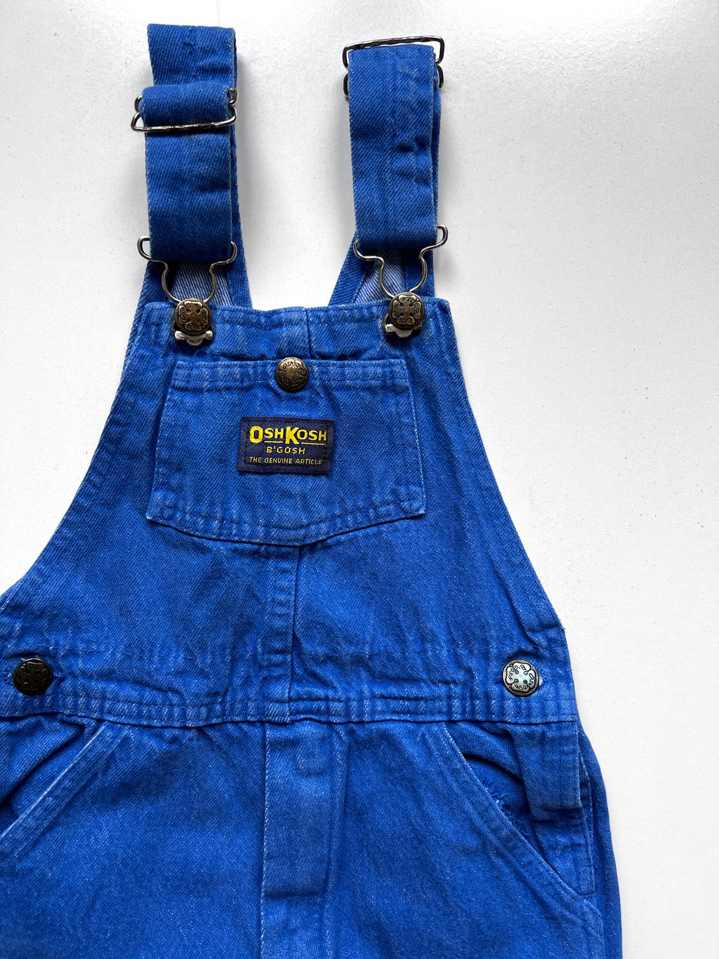 Vintage Osh Kosh Cobalt Blue Dungarees Age 5-6 Years