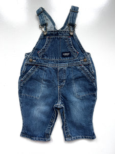 Vintage Osh Kosh Bubble Fit Denim Dungarees Age 3-6 Months