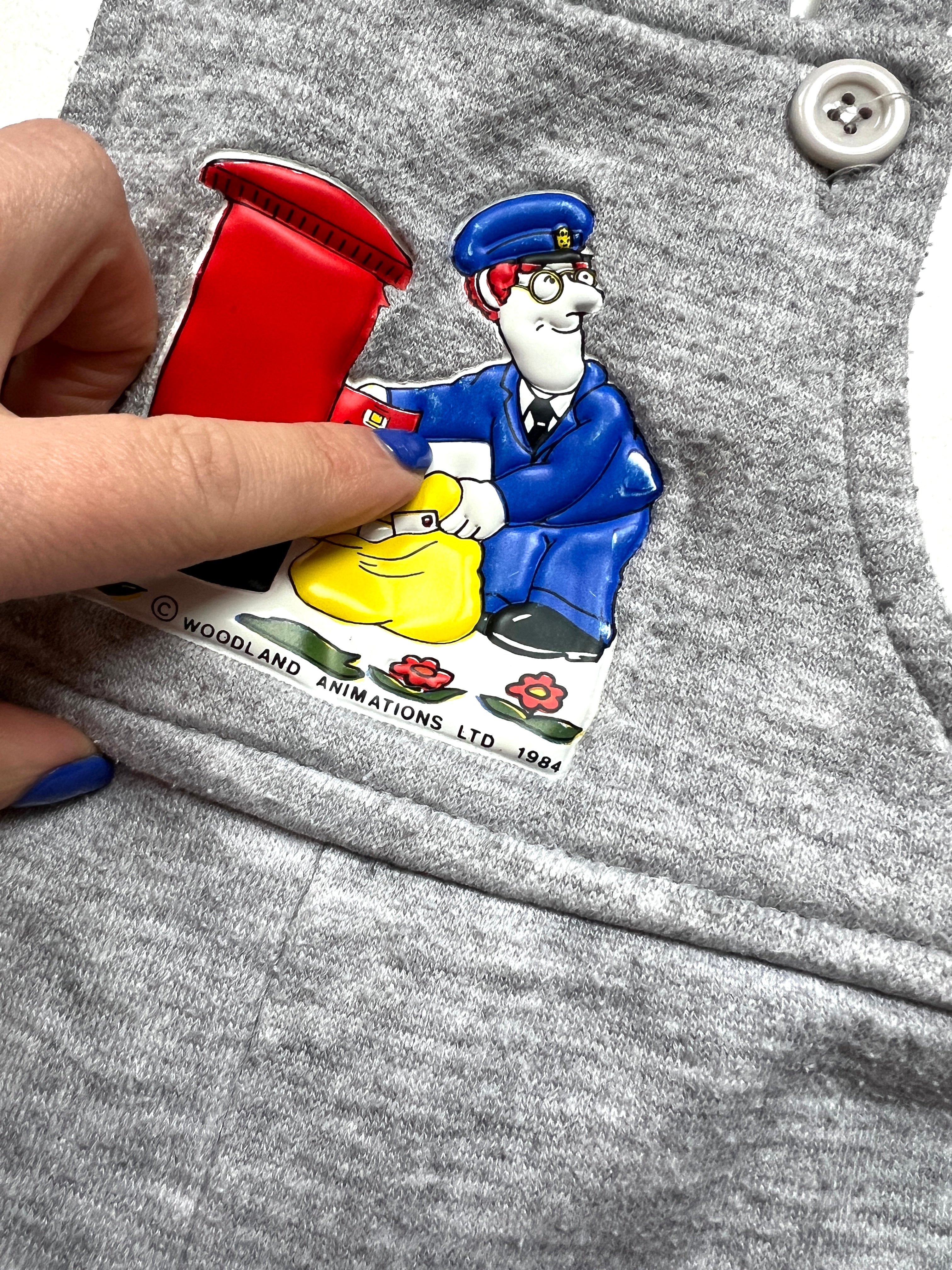 Vintage 1984 Postman Pat Dungarees Age 12 Months