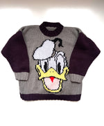 Load image into Gallery viewer, Vintage Hand Knitted Donald Duck Jumper Age 5-6 Years
