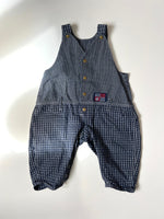 Load image into Gallery viewer, Vintage Bubble Fit Checked Dungarees Age 12-18 Months
