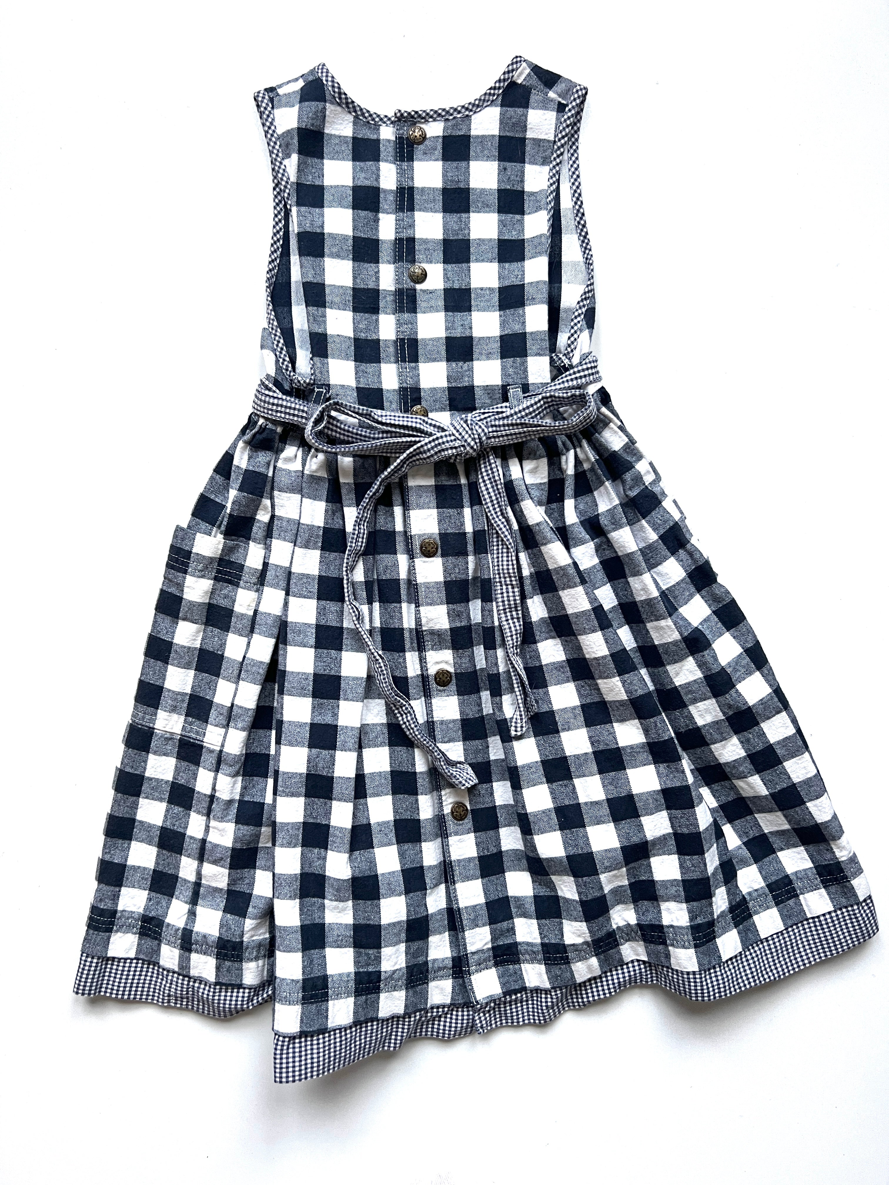 Vintage Osh Kosh Gingham Dress Age 6 Years