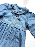 Load image into Gallery viewer, Vintage Denim Sailor Dress Age 3-4 Years
