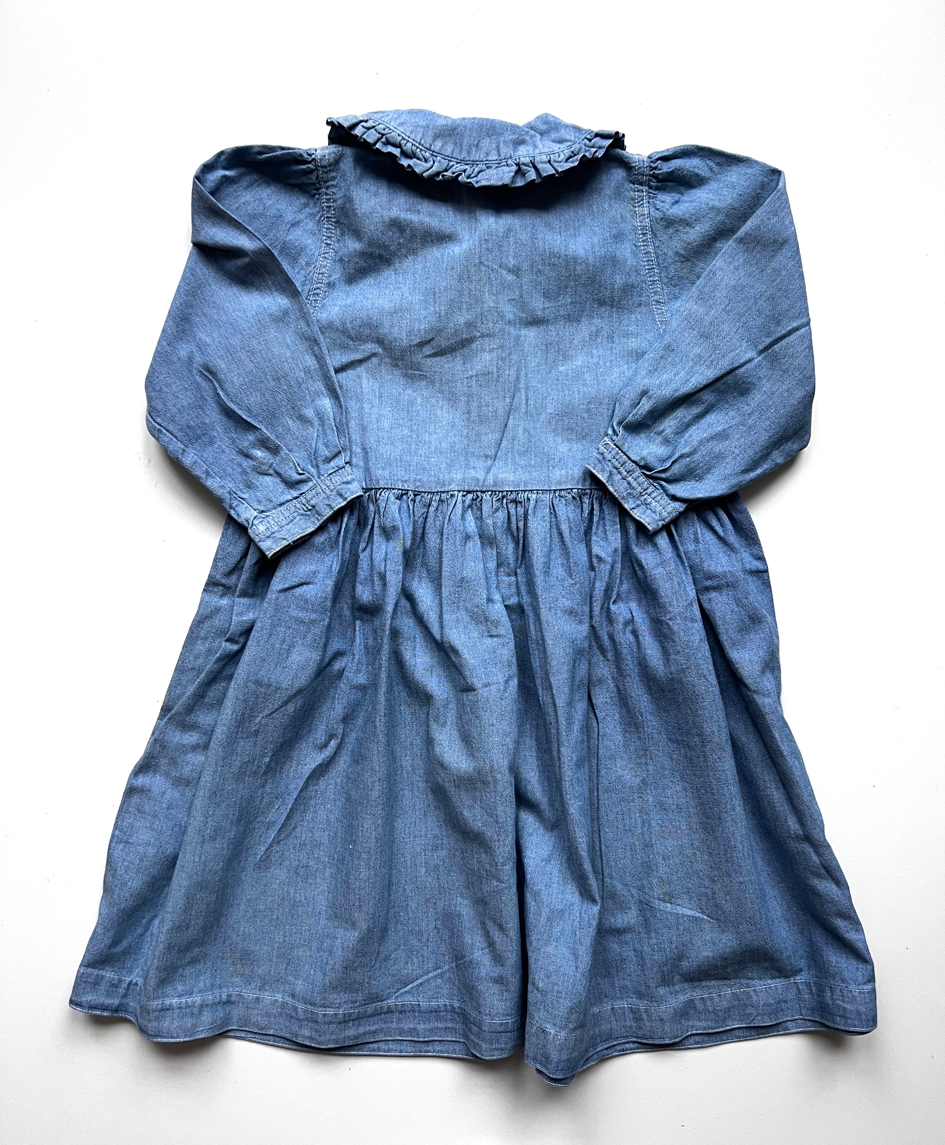 Vintage Denim Sailor Dress Age 3-4 Years