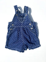 Load image into Gallery viewer, Vintage Contrast Short Dungarees Age 6-12 Months

